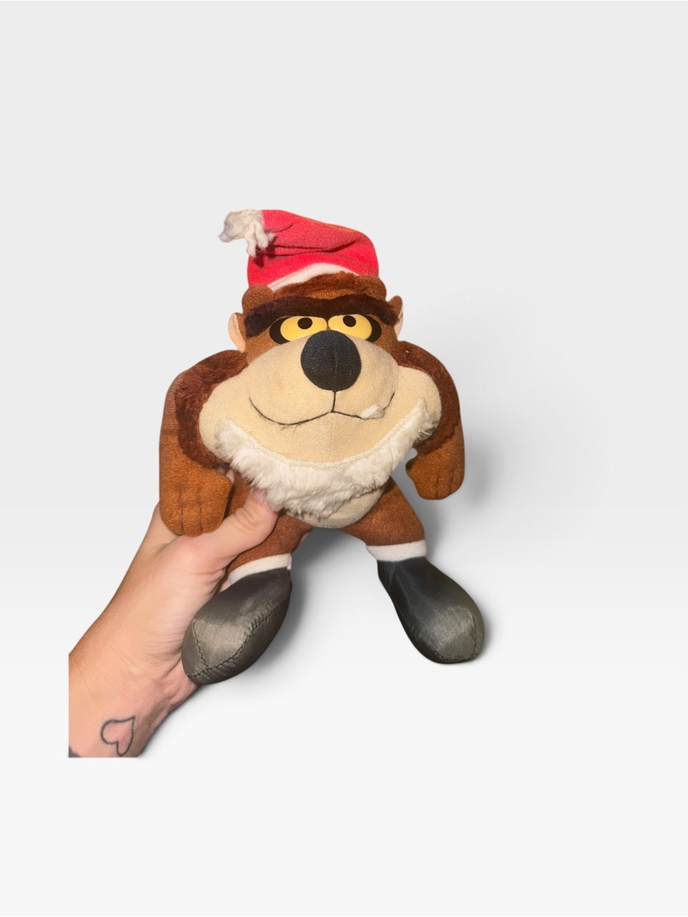 Vintage McDonald's Looney Tunes Taz Christmas plush